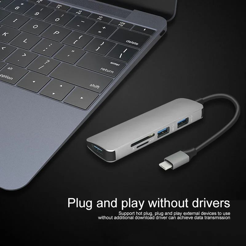 Powstro 5 в 1 USB 3,0 четыре порта микро адаптер кардридер USB 3,0 usb-хаб высокоскоростной адаптер Компьютерные аксессуары