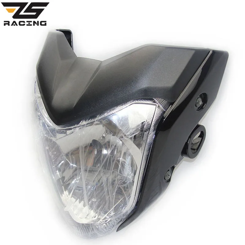 Универсальная мотоциклетная фара ZS Racing Rracing с лампой и кронштейном используемая