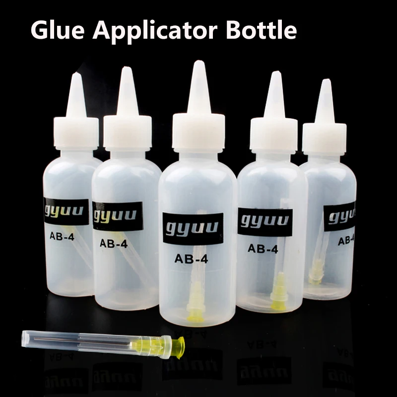 5Pcs 50ml Glue Applicator Squeeze Bottle for Card Packaging Decoration