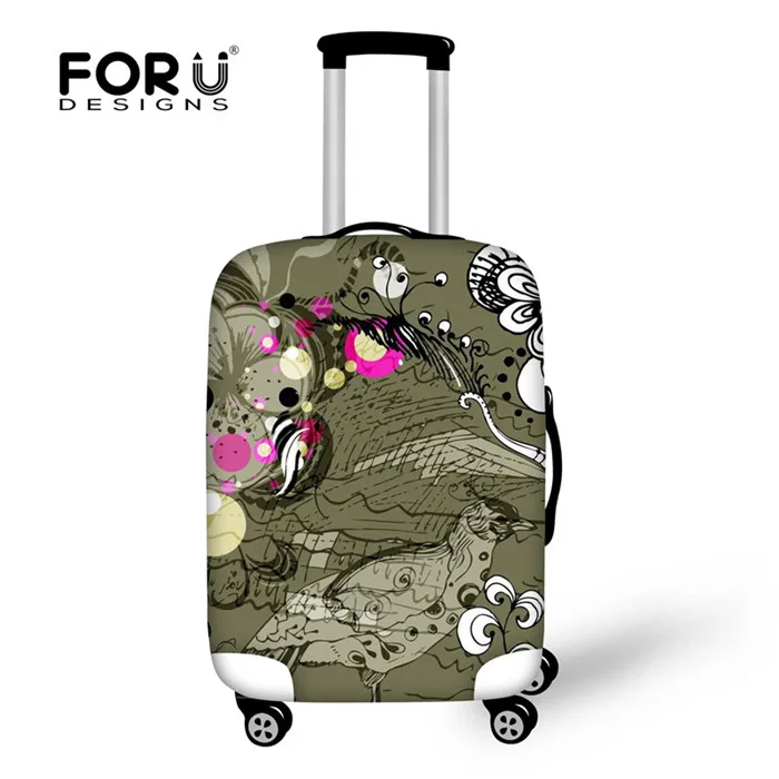 XD939 FORUDESIGNS защитный чехол для багажа с бабочкой, эластичный чехол для костюма с цветочным принтом, чехол для 18-32 костюма, водонепроницаемые аксессуары для путешествий - Цвет: XD939