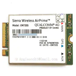 Квад-EM7355 Гоби 5000 100 Мбит/с HSPA + LTE 4 г модуль для Sierra Беспроводной AirPrime WWAN карта для AT&T