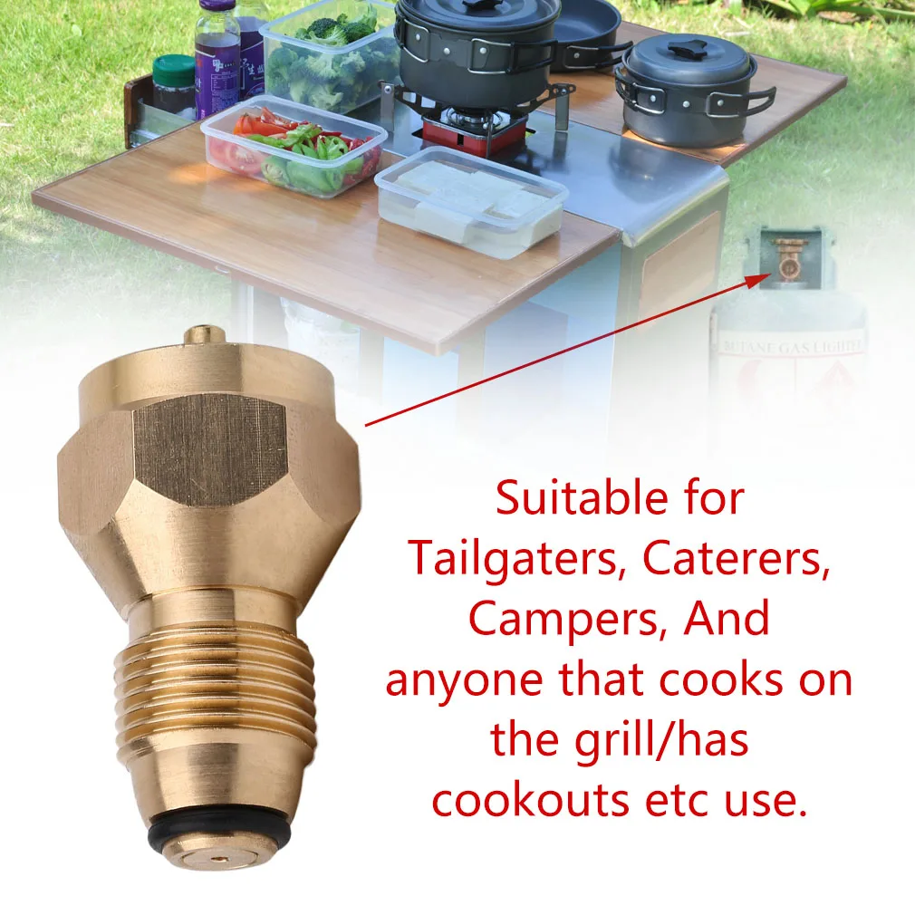 Outdoor Camping Gas Stove Propane Refill Adapter Gas LPG Furnace