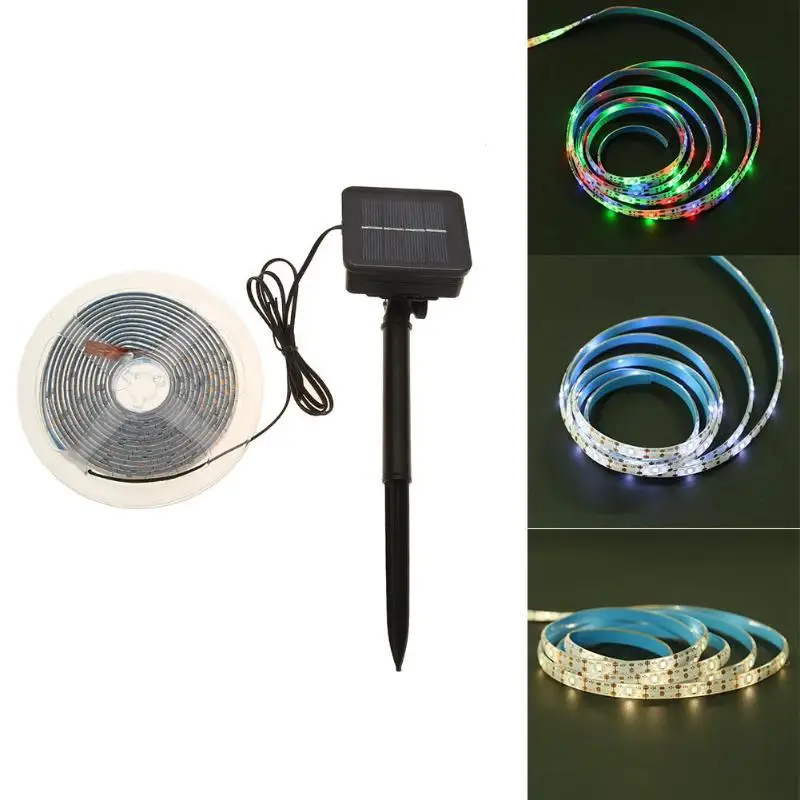 

3m LED Strip Light Solar Powered 2835SMD 90LED Strip Light 3 Modes IP65 Waterproof Flexible Tape Lamp for Stairs Hallway