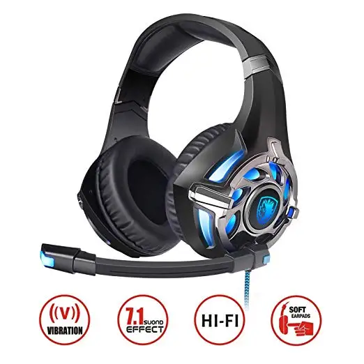 SADES R16 игровая гарнитура наушники USB 7 1 объемное стерео для ПК/ноутбука