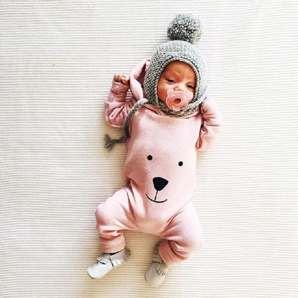 Baby Winter Overalls For Baby Girls Costume Autumn Newborn Clothes Baby Wool Rompers For Baby Boys Jumpsuit Infant Clothing
