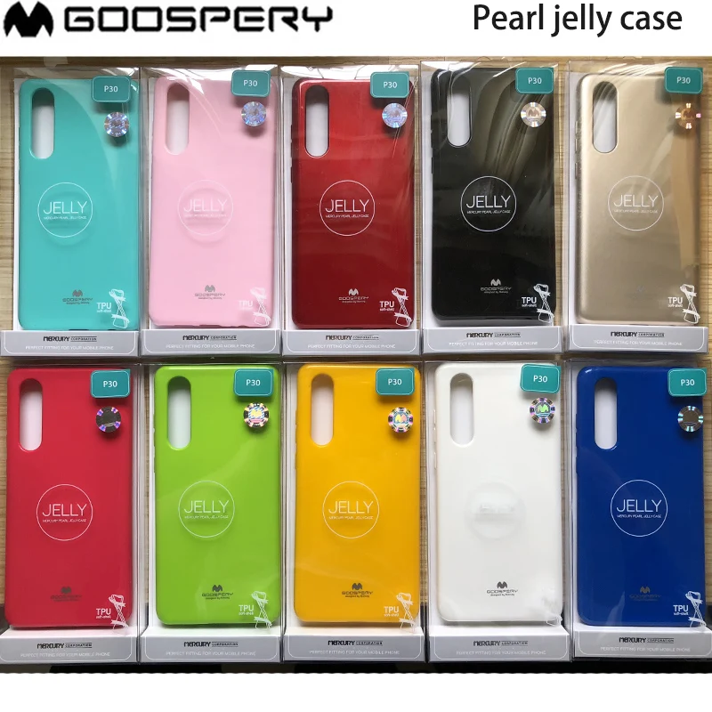 

Original Mercury Goospery Soft Cover Shockproof Slim Pearl Jelly Case for Huawei P30