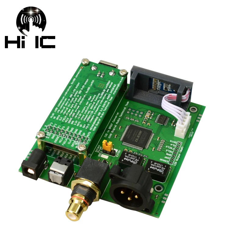 HIFI аудио цифровой интерфейс USB 384K DSD128 карта для SPDIF оптический коаксиальный AES
