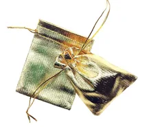 20 unids 9*12 cm bolso de lazo bolsas de mujer de la vendimia de oro para La Boda/Fiesta/de La Joyería/de la Navidad/bolsa de Envasado Bolsa de regalo hecho a mano diy