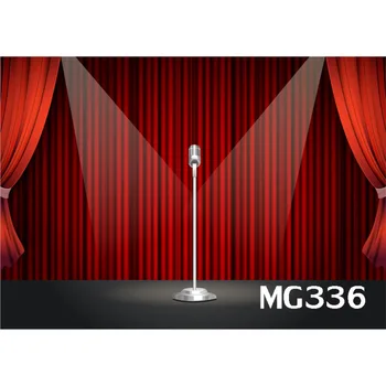

LB Polyester Spotlight Microphone On Stage Party Washable No Crease Background Photography Backdrop Studio Photo Props Seamless
