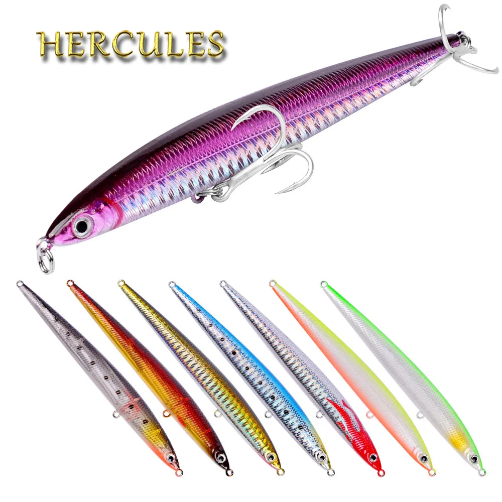 

Hercules Minnow Fishing Lure 13.3cm 29g Hard Wobblers Crankbait 3D Eyes Bait Artificial Trout Pike Carp Fishing Accessories
