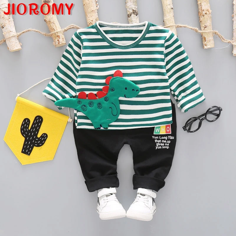 Длинный костюм JIOROMY 2018 с круглым вырезом для мальчиков мультяшным динозавром