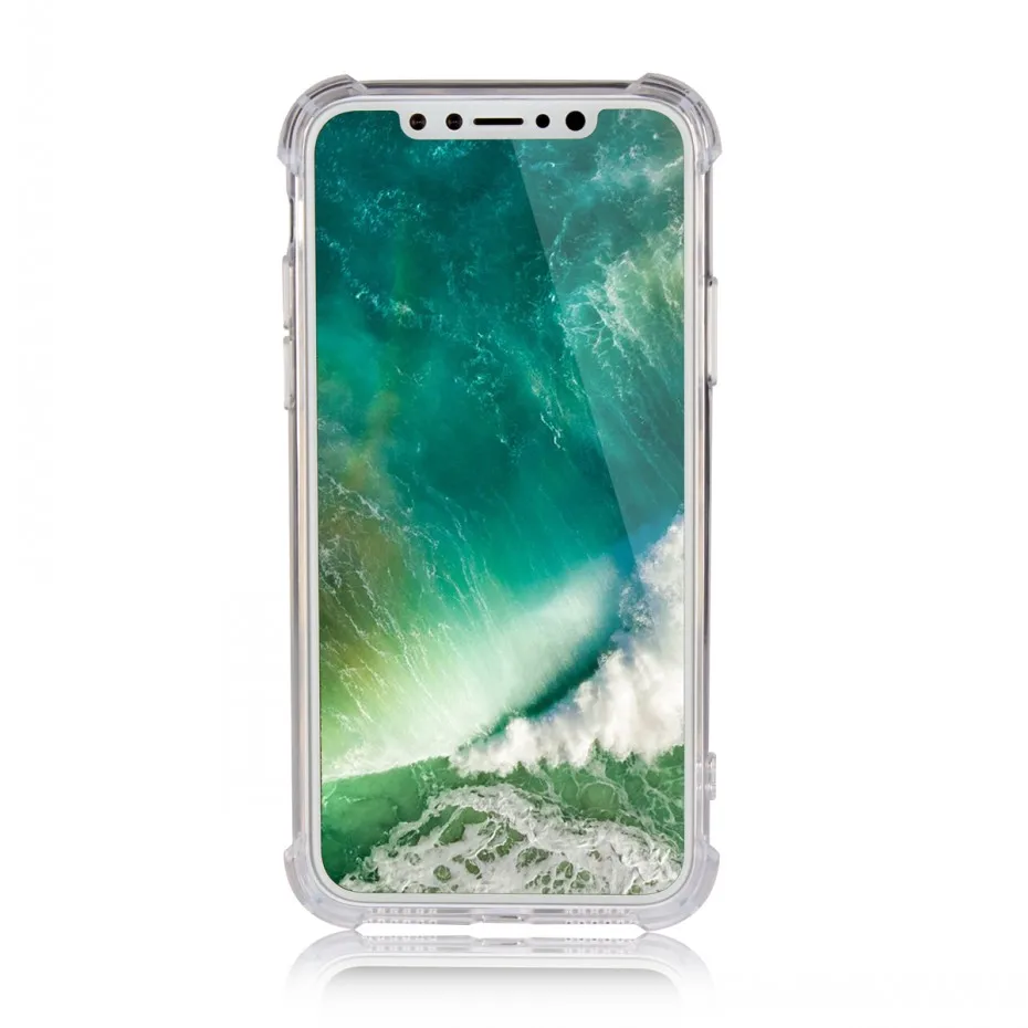 Мягкий ТПУ чехол для iPhone X чехол силиконовый прозрачный чистый чехол для iPhone X Coque Fundas противоударный 100 шт./партия
