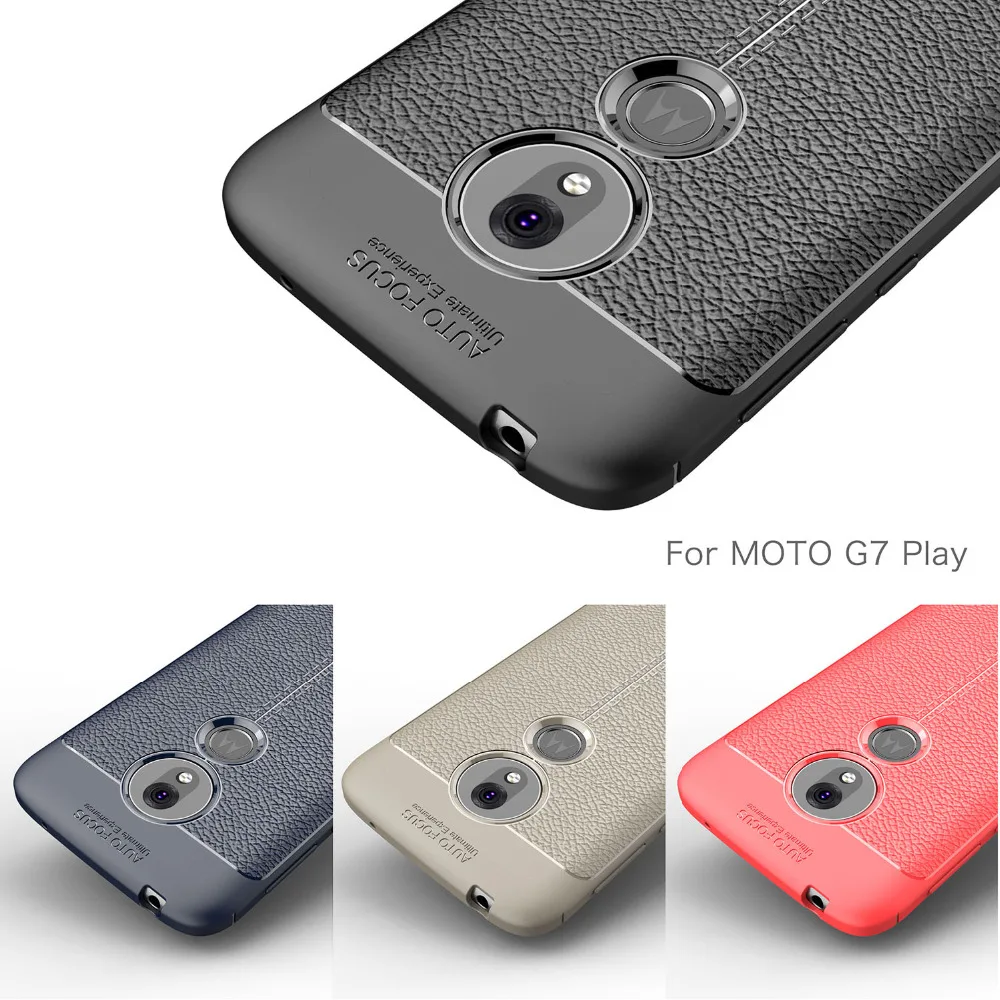 

Case For Motorola Moto G7 Play moto G7 Power Phone Case Cover Carbon Fiber Silicon Bumper Rugged Coque Funda Etui Shell Capa