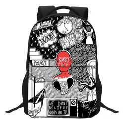 Новый Twenty One Pilots подростковые школьные сумки для мальчиков и девочек Школьный рюкзак Daypack Junior High ноутбук рюкзак для детей Escolares
