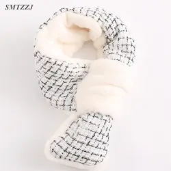 SMTZZJ дизайнерский бренд милый мода теплый искусственный мех кролика воротник зима студенческий шарф Корейский Элегантный мягкий обувь для