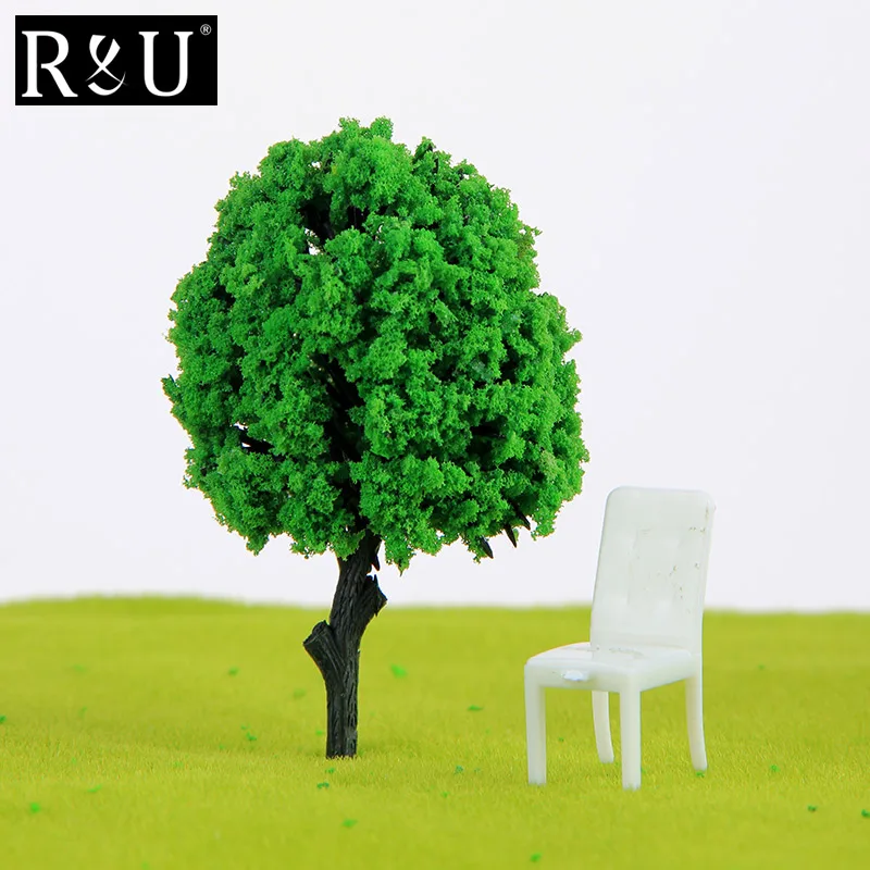 

10PCS Quality Train Railway Scenery Scale Model Trees Mini Plastic Landscape Diy Kits Architectural Garden Park Scenic Wargame