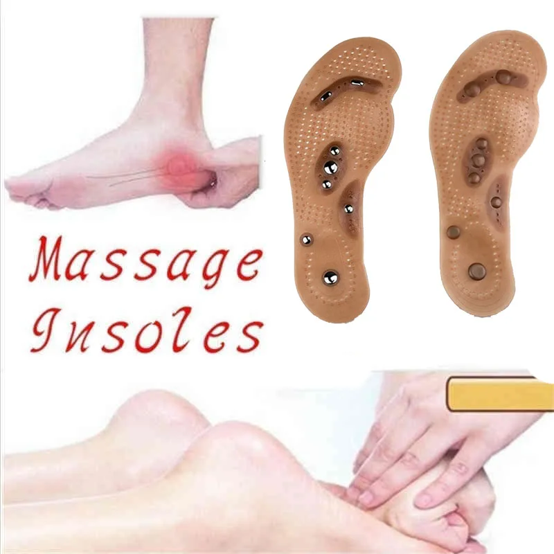 Magnetic Therapy Thener Foot Massage Pads Clean Health Slimming Pain Acupuncture Insoles Shoe Mat Foot Care Pad
