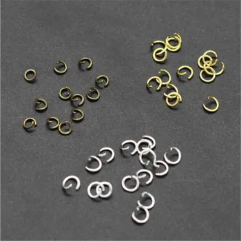 

200pcs 4/5/6/7/8/9/10mm Open Jump Rings Circle Bronze/Gold/Silver/Rhodium Plated Link Loops for DIY Jewelry Connector