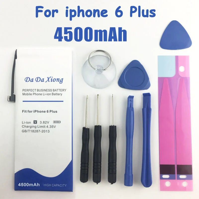 4500 мАч батарея для iPhone 6 plus батарея Замена для Apple iPhone 6 plus батарея с ремонтом инструменты установки в подарок