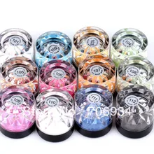 Тени для век с блестками Макияж Пигмент 12 шт 12 цветов глаза амулеты водонепроницаемые тени для век Пигмент Порошок Тени для век макияж