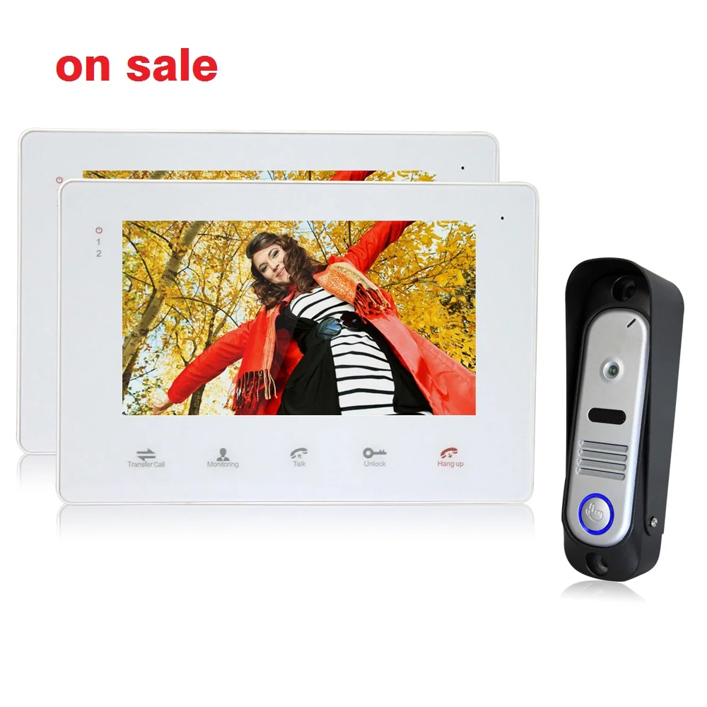 Homefong 7Inch Color LCD Video font b Door b font Phone Intercom System font b Door
