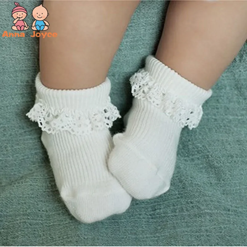 1 пара/Розничная! кружевные носки для маленьких девочек в южнокорейском стиле нескользящие носки