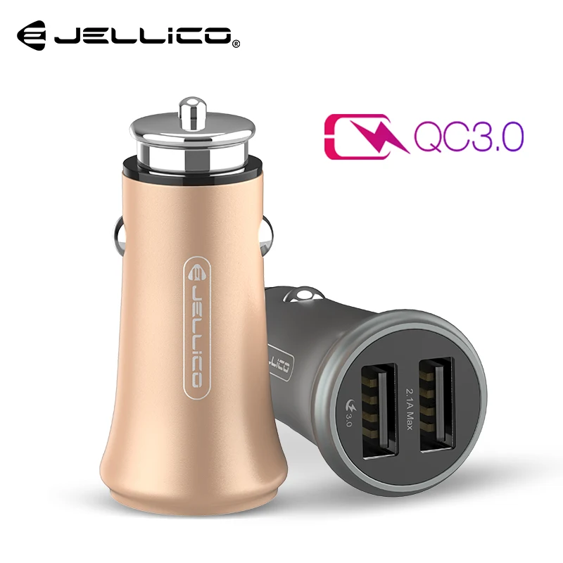 Jellico USB سريعة تهمة 3.0 شاحن سيارة الهاتف المحمول شاحن 2 منفذ USB سريع سيارة شاحن سامسونج Xiaomi شاحن الجهاز اللوحي ملاحظة Jellico USB سريعة تهمة 3.0 شاحن سيارة الهاتف المحمول شاحن 2 منفذ USB سريع سيارة شاحن سامسونج Xiaomi شاحن الجهاز اللوحي ملاحظة