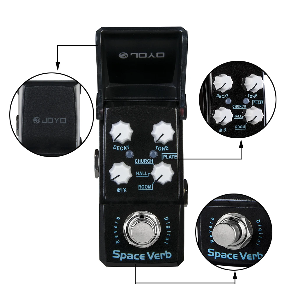 JOYO JF-317 Space Verb Reverb Mini per chitarra Pedale per effetti Ironman JOYO JF-317 Space Verb Reverb Mini per chitarra Pedale per effetti Ironman