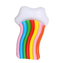 Надувная Радуга кресло для отдыха парящее облако плавающая кровать 180 см облако плавающий круг для плавания взрослые дети вода вечерние игрушки