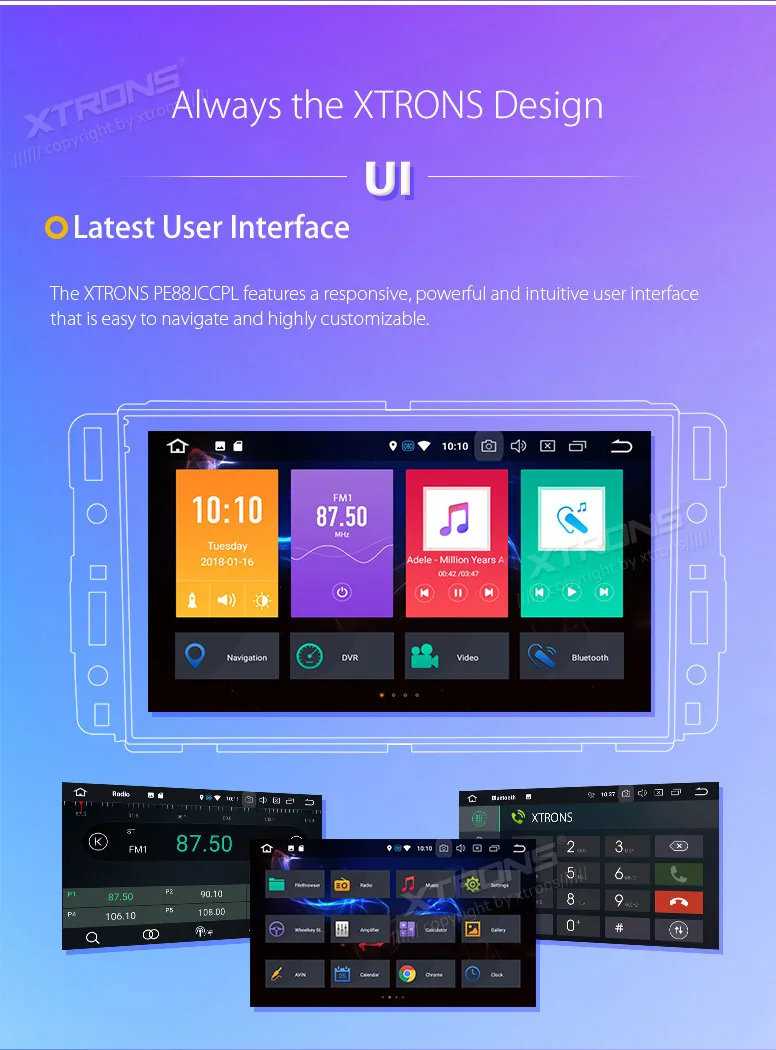 Perfect 8" Android 8.0 Octa Core Car Stereo Radio Player GPS Multimedia for Chevrolet Suburban Tahoe Impala Buick Enclave GMC HUMMER 9