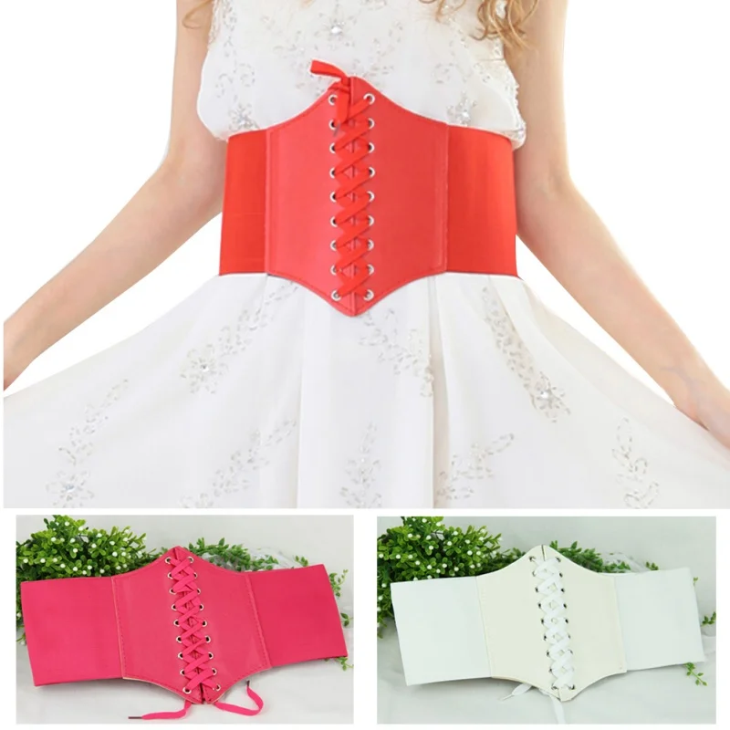 Buy New Sexy Women PU Leather Body Shaper Lace Up