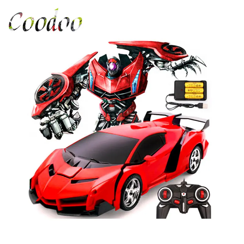 

2In1 RC Car Sports Car Transformation Robots Models Remote Control Deformation Car RC fighting toy KidsChildren's Birthday GiFT