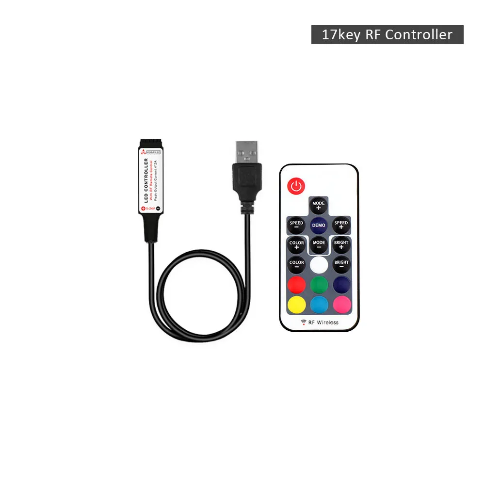 Only Controller DC 5 В Светодиодная лента RGBW 5050 Гибкая USB Светодиодная лента светодиодный светильник Диодная лента RGB+ белый/теплый белый для ПК экран ТВ фоновый светильник - Испускаемый цвет: Only Controller