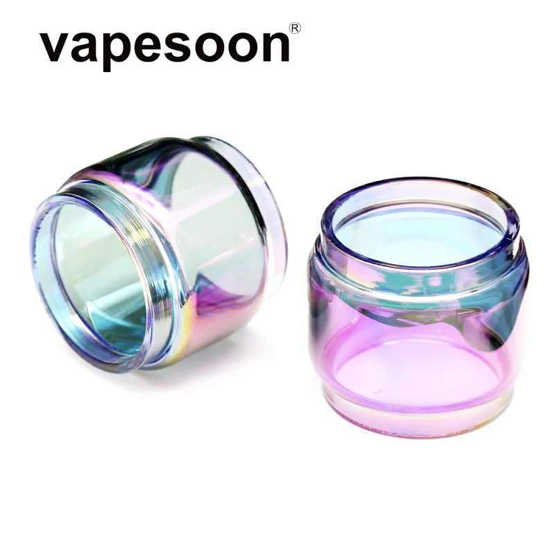 

rainbow color Replacement fatboy style for tfv8 big baby/stick v8 kit/tfv8 x-baby 2ml/Resa Baby atomizer tank bubble glass