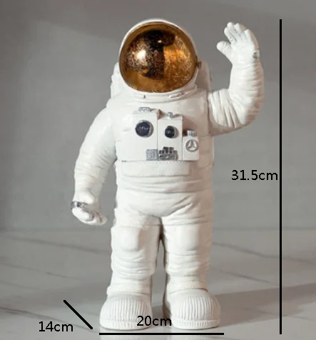 Скандинавские INS модные современные креативные статуэтки космонавта миниатюрные украшения для дома, гостиной, спальни LFB572