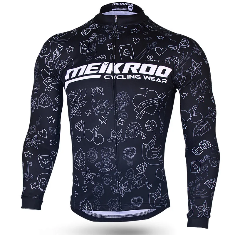 

Men Women Cycling Jersey Spring Autumn Bicycle MTB Mountain Bike Clothing Long Sleeve Breathable Thin Coat Quick Dry Jersey