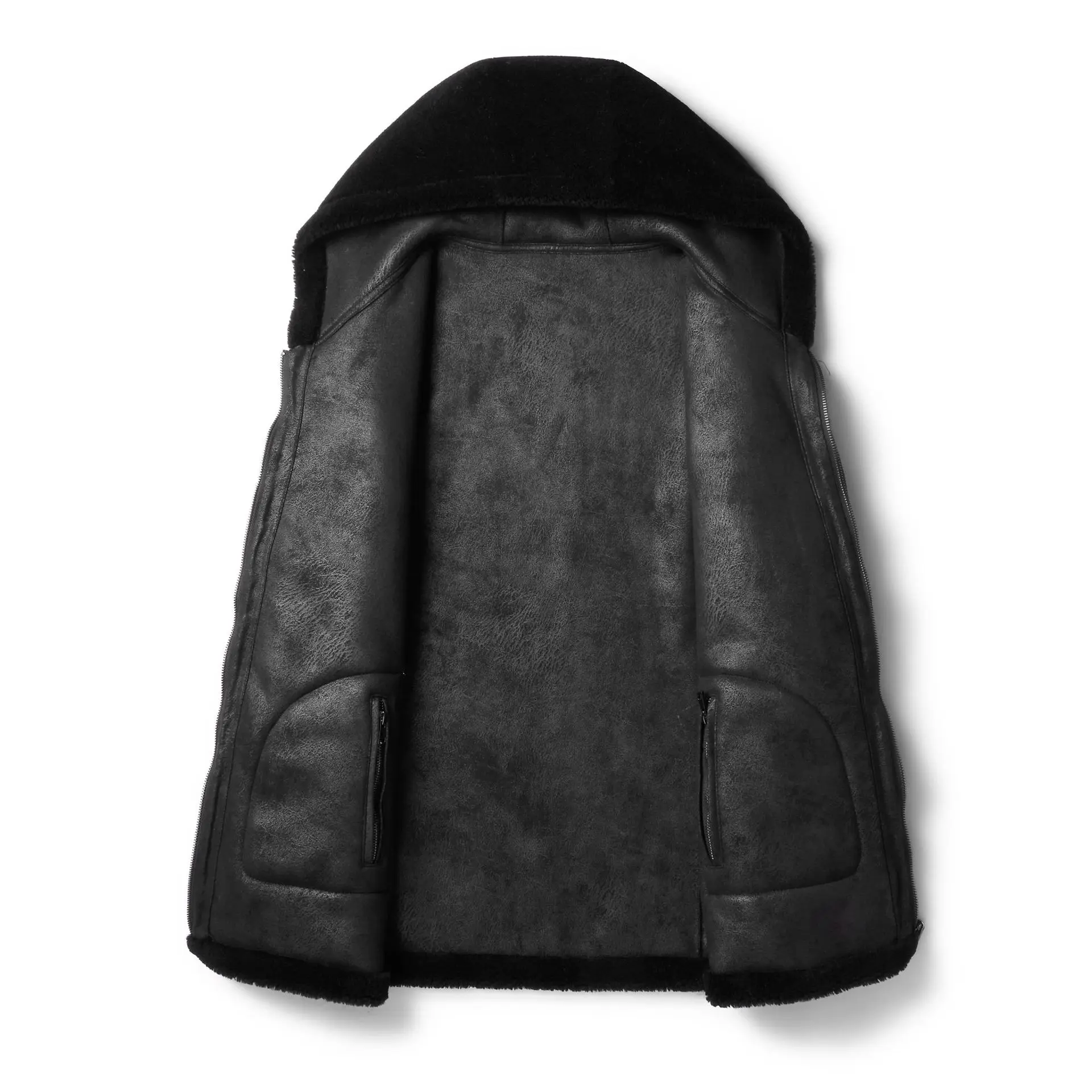 AYUNSUE пальто из натурального меха для мужчин 2019 осенне-зимняя Двусторонняя одежда куртка мужская с капюшоном овечья шуба Chaqueta Cuero Hombre 902 YY314