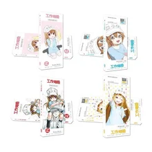 36 шт./компл. аниме Hataraku саибу клетки на рабочем месте Бумага Закладка для книги книга держатель карты сообщения подарочные канцелярские товары