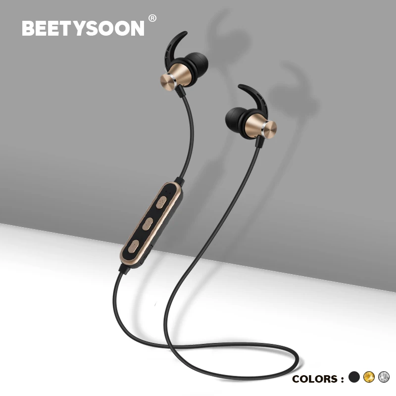 

BEETYSOON S7C Metal Sports Bluetooth Headphone SweatProof Earphone Magnetic Earpiece Stereo Wireless Headset for Mobile Phone