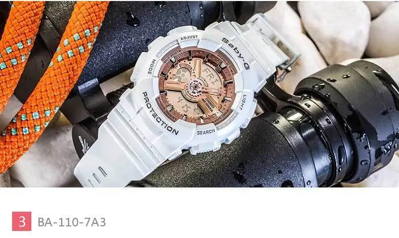 CASIO Часы BABY-G серии женские наручные часы BA-110-1A водонепроницаемый светодиодный спортивные часы Relogio часы подарок высокое качество ударопрочный