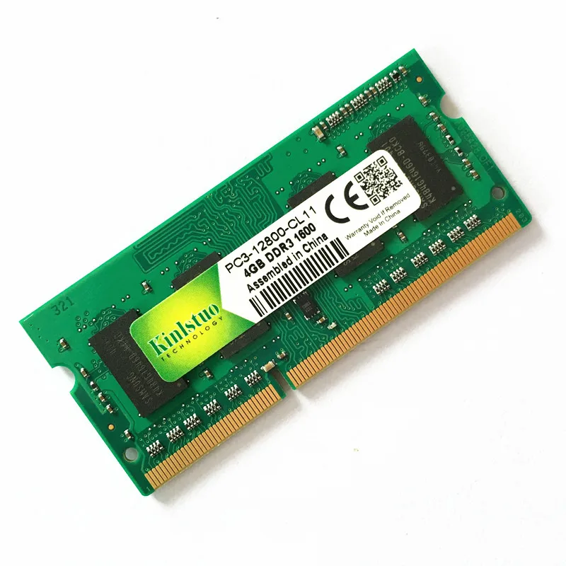 Kinlstuo высокое качество 4 Гб DDR3 SO-DIMM RAMs 1600 МГц PC3-12800s памяти ноутбука 204pin