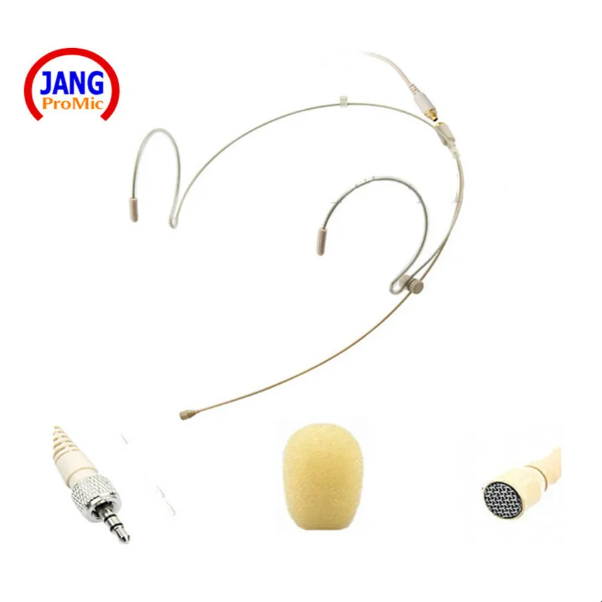 أعلى جودة خفيفة المهنية ميكروفون سماعة الرأس المكثف Microfone ل سنهيسر نظام لاسلكي TRS 3.5 ملليمتر مرفاع لولبي