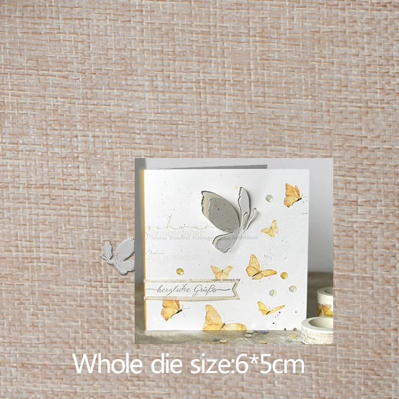 

Butterfly new Metal Cutting Dies Handicraft Scrapbook embossing Paper Craft Album Card Punch Knife 6*5cm
