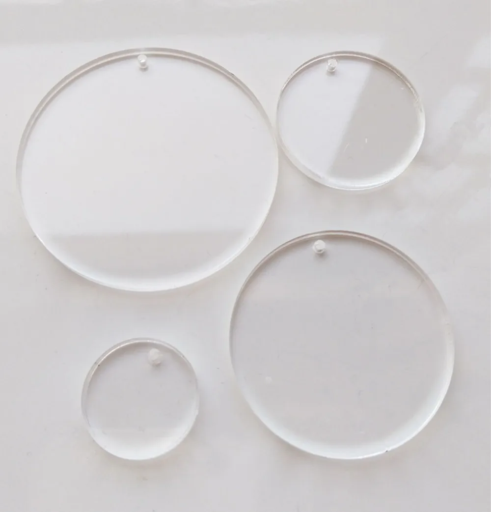 

Clear CIRCLE Disc Acrylic keychain blanks, Acrylic Blanks For Vinyl, Laser Cut key chains, customize, choose size