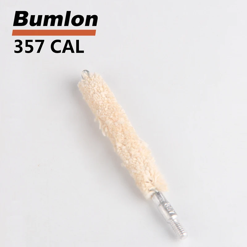 Tactical .357cal Mop Brush Cotton Clean Swab Gun Cleaning Brush for Hunting Rifle  5pcslot RL37-0049-357 (1)