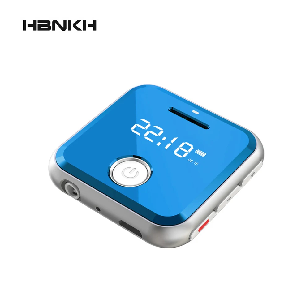 

HBNKH H-R300 0.9" Screen Mini Metal Mp3 Player 32GB Entry-level Music Players Durable Mp3 Player with FM Radio Voice Recorder