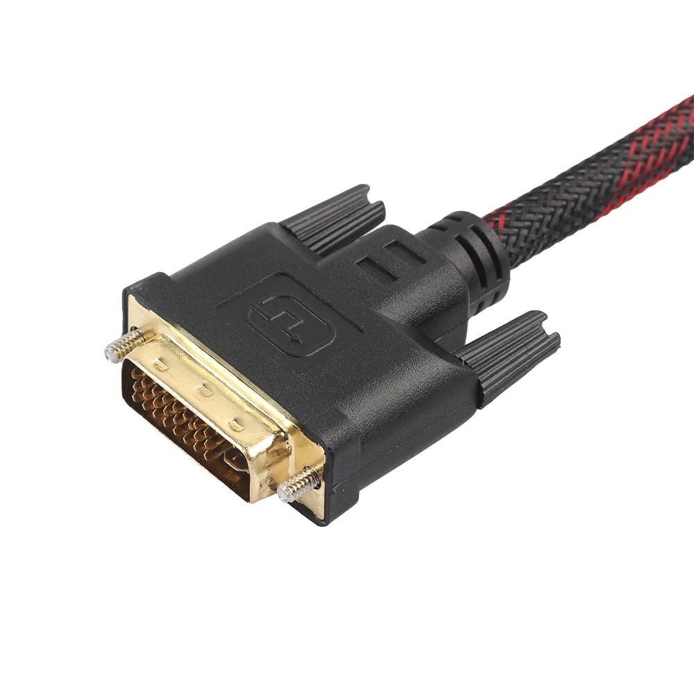 1,5 м DVI мужской VGA Мужской DVI-I кабель 24+ 5 VGA кабель с поворотом Соединительный кабель для DVI-I VGA видео для HDTV DVD ноутбука