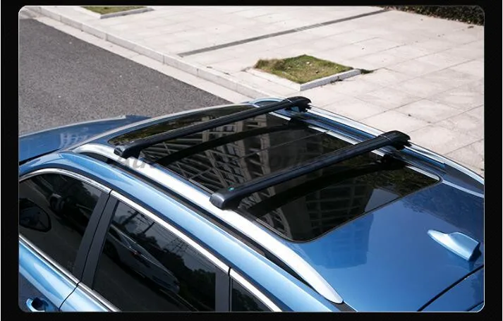 Автомобильный Алюминиевый багажник на крышу, багаж, багаж, перекладина для 16 17 KIA Sportage KX5(с замком)(серебристо-черный