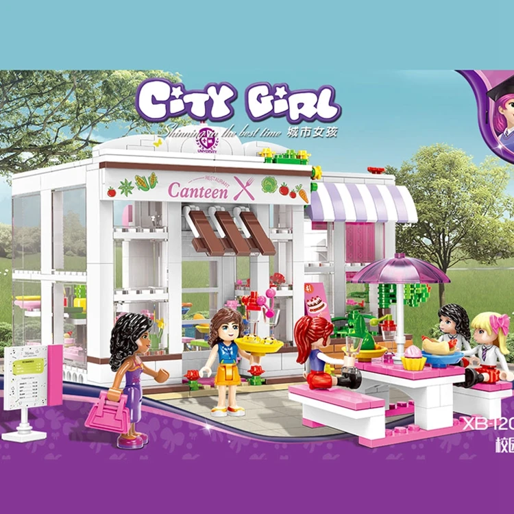 New 673Pcs Girl Series The University Dormitory Set Building Blocks Bricks Toys