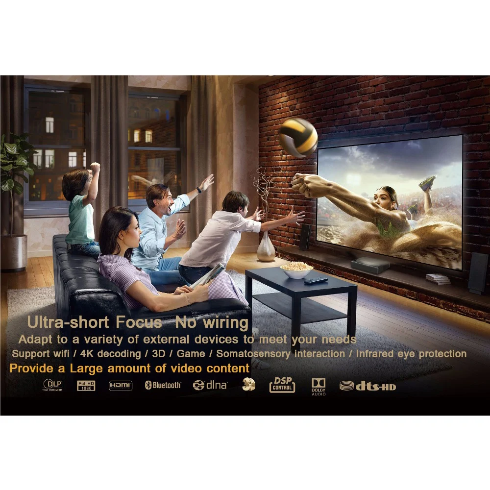 Лазерный проектор Xiaomi Fengmi Wemax One с английским интерфейсом ТВ 5500 люмен 150 дюймов 1080